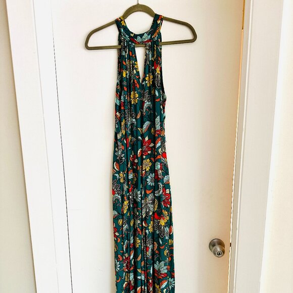 ANTHROPOLOGIE Geneva Halter Wide-Leg Jumpsuit, MEDIUM - Picture 6 of 10